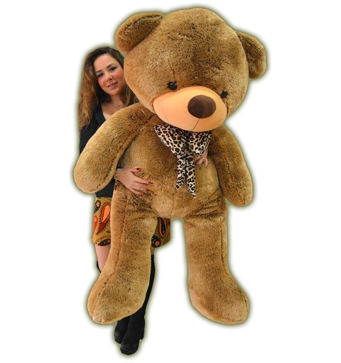 Oso de Peluche Lazo Leopardo