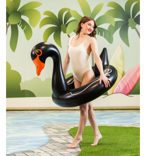 Flotador Cisne Sy Negro 96Cm