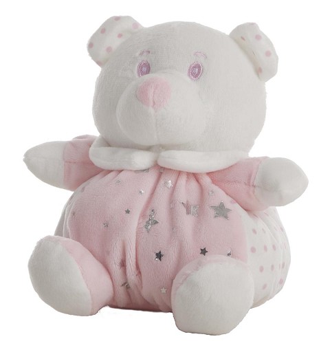 Manta estrellas con peluche bolita para bebes en caja regalo