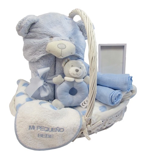 Canastilla Bebe Capa Baño Oso