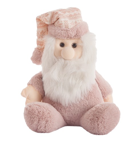 Papá Noel de Peluche Rosa