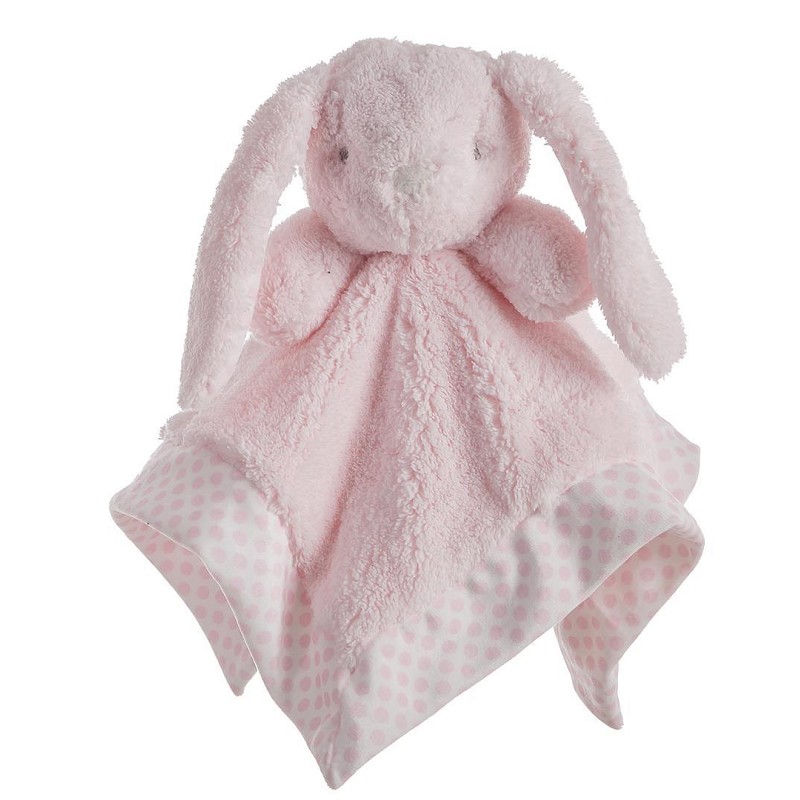 Dou Dou Conejo Rosa Rizo Lunares Doble Capa 30X30 cm