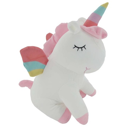 Unicornio Sentado Blanco 45Cm