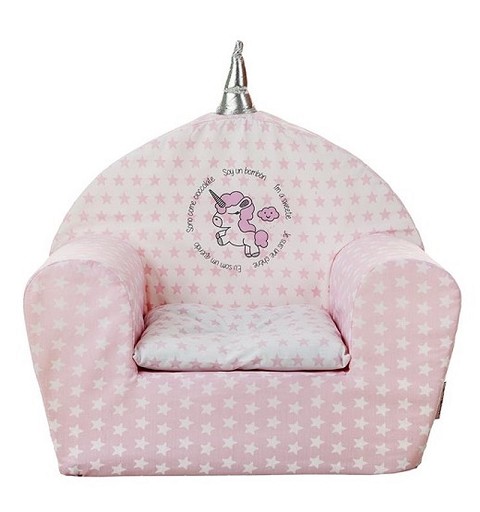 Sillón infantil personalizado estrellitas