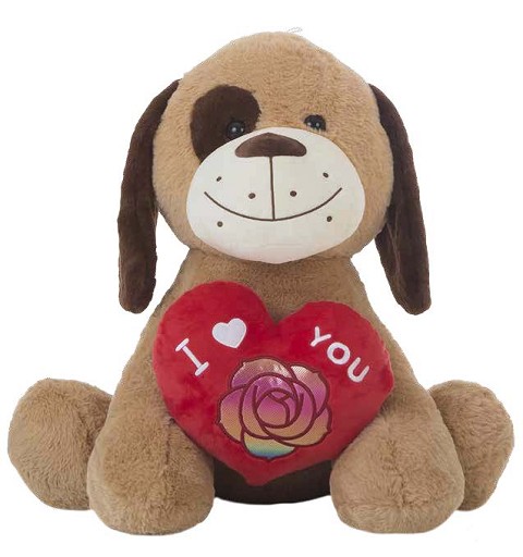 Perrito de Peluche con Corazón