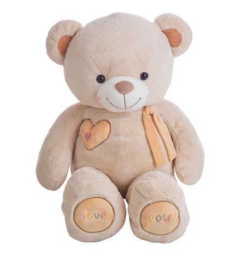 Oso de Peluche Valentin Beige