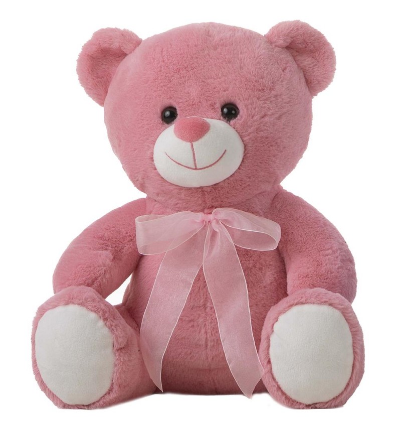 Oso de Peluche Rosa Bebé