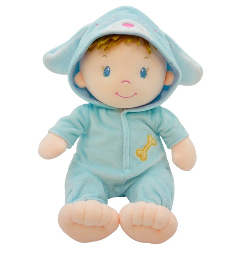 Muñeco Perrito Azul Capucha...