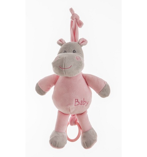 Peluche Hippo Rosa 25Cm. ,...